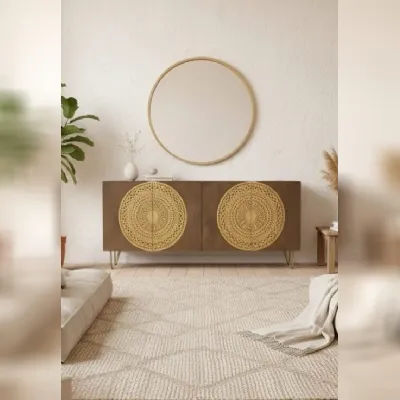 Madia in stile design Credenza etnica sole 176 di Outlet etnico a prezzo scontato