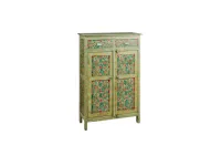 Madia modello Credenza frida alta verde di Outlet etnico a PREZZI OUTLET