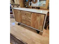 Madia di Outlet etnico in legno Credenza legno marmo 1 in Offerta Outlet