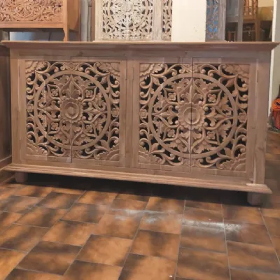 Madia modello Credenza oriente teak 160 di Outlet etnico a prezzo scontato
