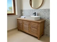 Madia in stile design Credenza teak riciclato 3a 150 cm di Outlet etnico a prezzo Outlet