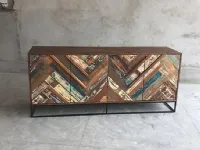 Mobile soggiorno modello Legno barche 4a di Outlet etnico in Offerta Outlet