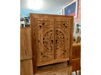 Madia in stile design Mobile oriente teak riciclato 60 di Outlet etnico in Offerta Outlet 