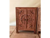 Madia in stile design Mobile oriente teak riciclato 60 di Outlet etnico in Offerta Outlet 