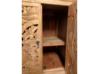 Madia in stile design Mobile oriente teak riciclato 60 di Outlet etnico in Offerta Outlet 