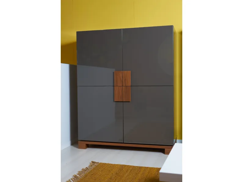 Madia di Jesse in laccato lucido Woody a prezzo Outlet