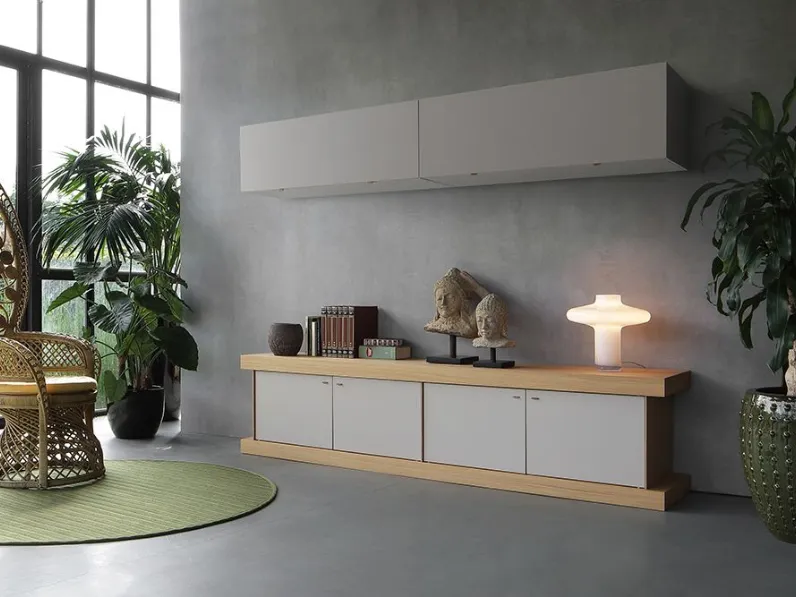 Madia di Formes in legno F2/form line 203 con pensili a prezzo riservato 