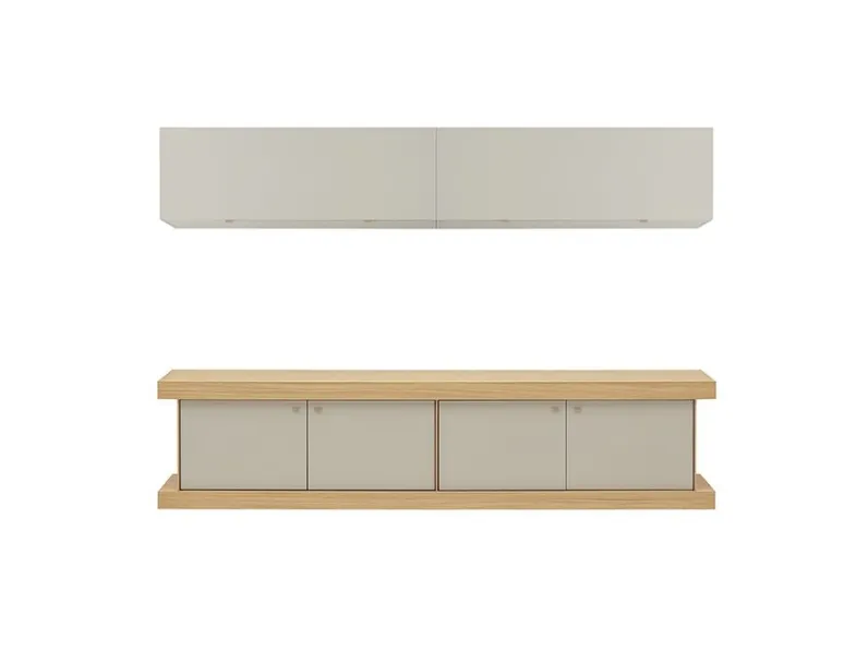 Madia di Forme’s in legno F2/form line 203 con pensili a prezzo riservato 