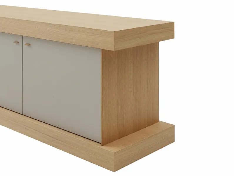 Madia di Forme’s in legno F2/form line 401 con pensili a prezzo riservato 
