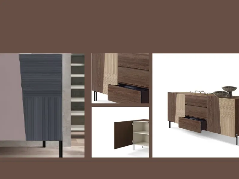 Madia art 3154 in stile moderno di Mobilificio bellutti in Offerta Outlet