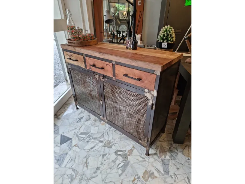Madia in stile moderno Madia credenza iron industrial di Outlet etnico in Offerta Outlet