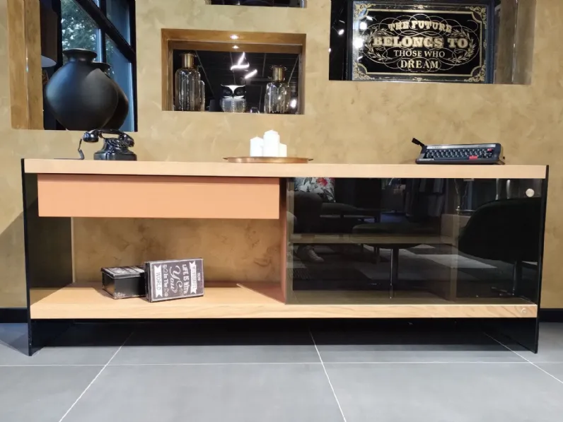 Madia in stile moderno River di Nature design a prezzo Outlet
