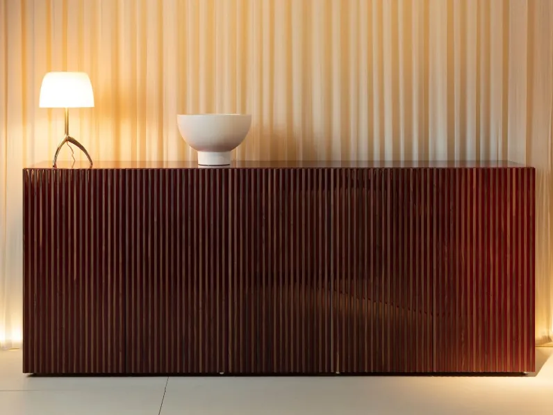 Madia di Horm in legno Leon wood a prezzo Outlet