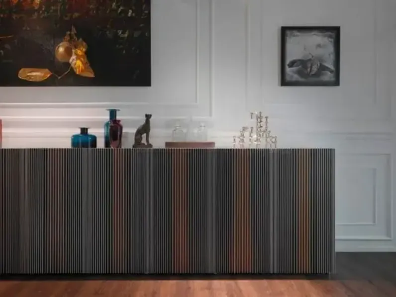 Madia di Horm in legno Leon wood a prezzo Outlet