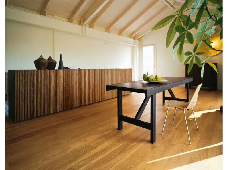 Madia di Horm in legno Leon wood a prezzo Outlet