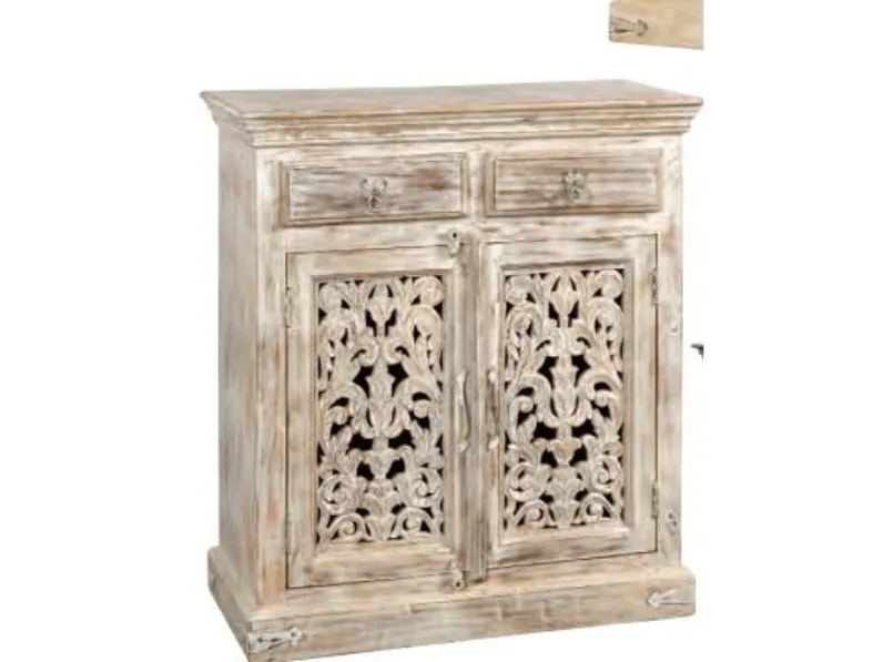 Madia Madia 2 ante shabby margotte in stile design di Outlet etnico in Offerta Outlet