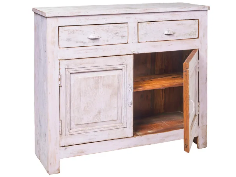 Madia Madia credenza shabby chic 2 ante 2 cassetti   di Outlet etnico in stile moderno in Offerta Outlet