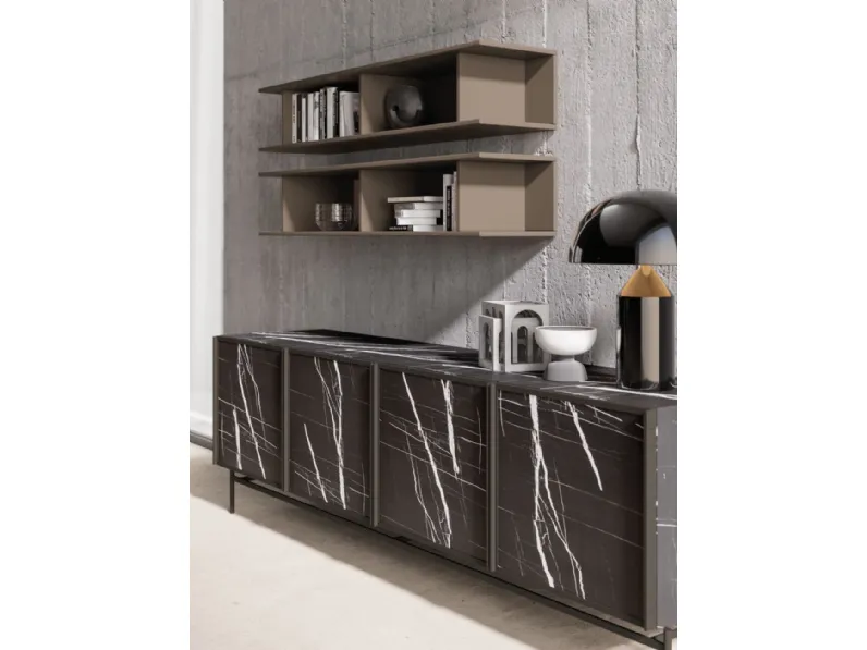 Madia in stile design Madia gloss di Orme a prezzo Outlet