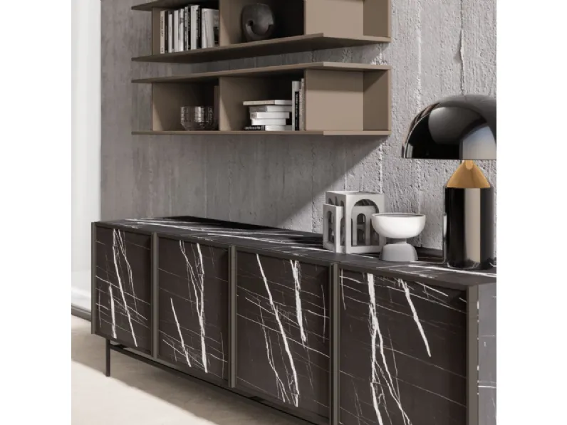 Madia in stile design Madia gloss di Orme a prezzo Outlet