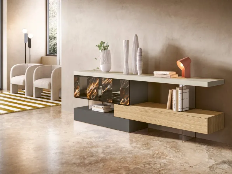 Madia rovere cm 210 di Duebitalia in stile design scontata -25%