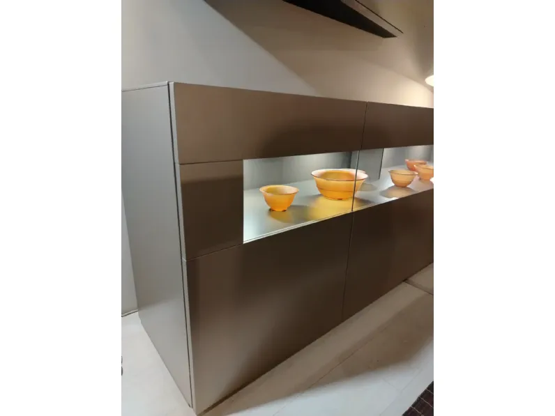 Madia di Alf da fre in laccato opaco Metropolis in Offerta Outlet