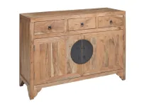 Mobile soggiorno modello Mobile credenza zen 2 ante 3 cassetti    di Outlet etnico a prezzo Outlet