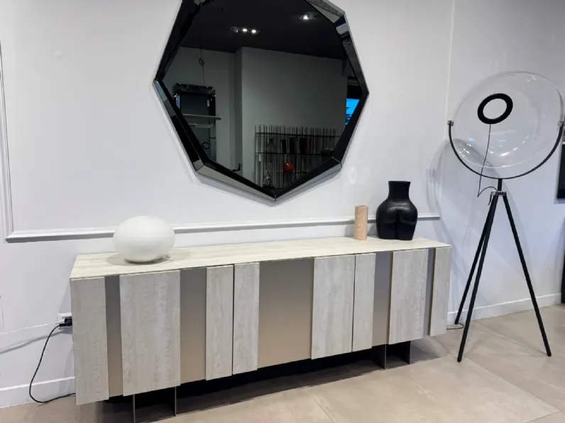 Mobile soggiorno modello Amsterdam keramik di Cattelan italia in Offerta Outlet