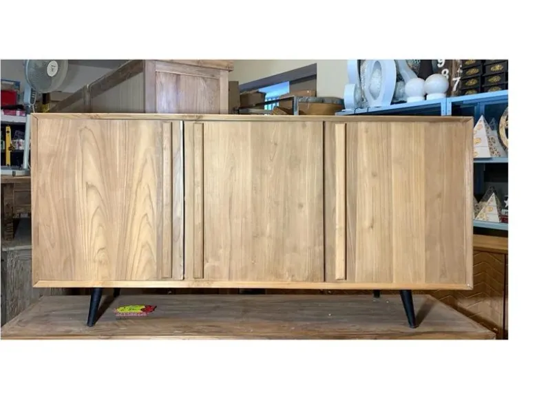 Madia Credenza etnica artigianale 3a in stile design di Outlet etnico in Offerta Outlet