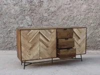 Madia Credenza Rennes Natural 175: Outlet etnico in offerta!