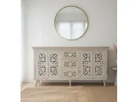 Madia modello Credenza teak ric decapato 200 di Outlet etnico a prezzo scontato