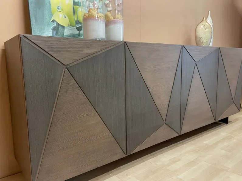 Madia in stile design Geometrica di Artigianale in Offerta Outlet