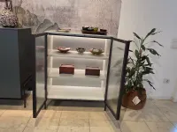 Madia modello Madia belt vetro cannettato illuminata  di Novamobili a PREZZI OUTLET