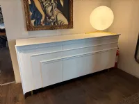 Madia modello Madia gessolina l180 laccata bianco di Minotti italia a PREZZI OUTLET