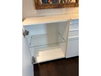 Madia modello Madia gessolina l180 laccata bianco di Minotti italia a PREZZI OUTLET