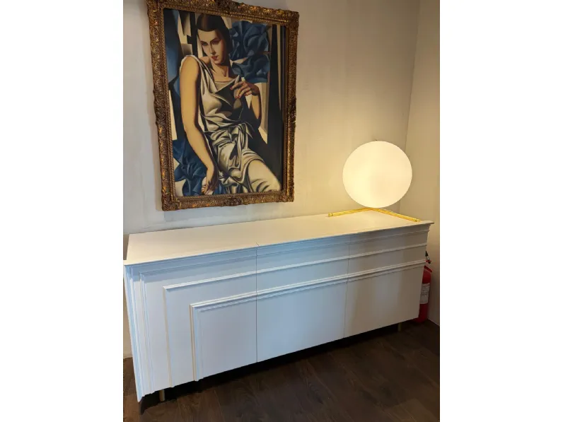 Madia modello Madia gessolina l180 laccata bianco di Minotti italia a prezzo Outlet