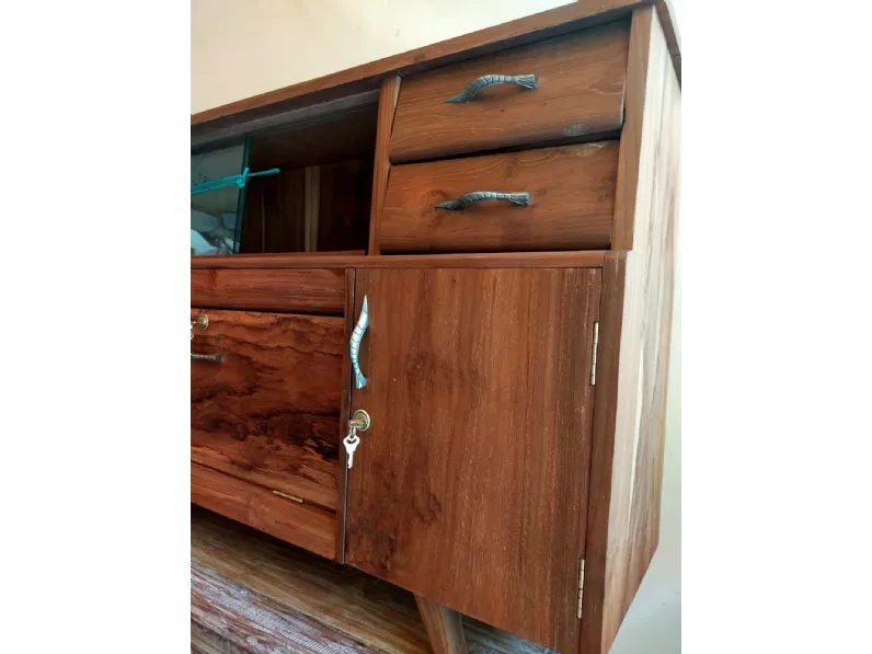 Madia teak riciclato 143 di Outlet etnico. Design unico, prezzo Outlet!