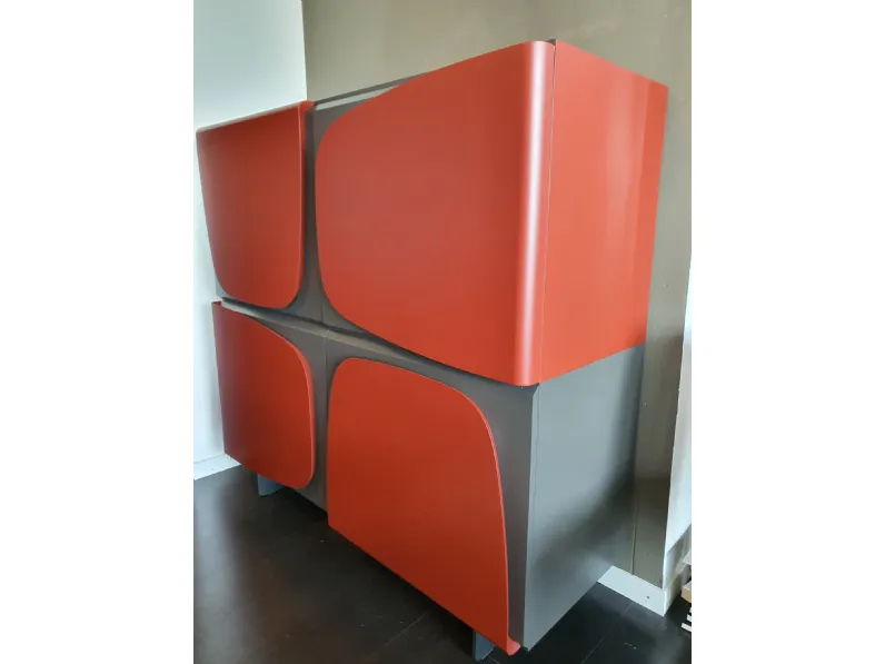 Madia di Ozzio in laccato opaco Trilogy a prezzo Outlet