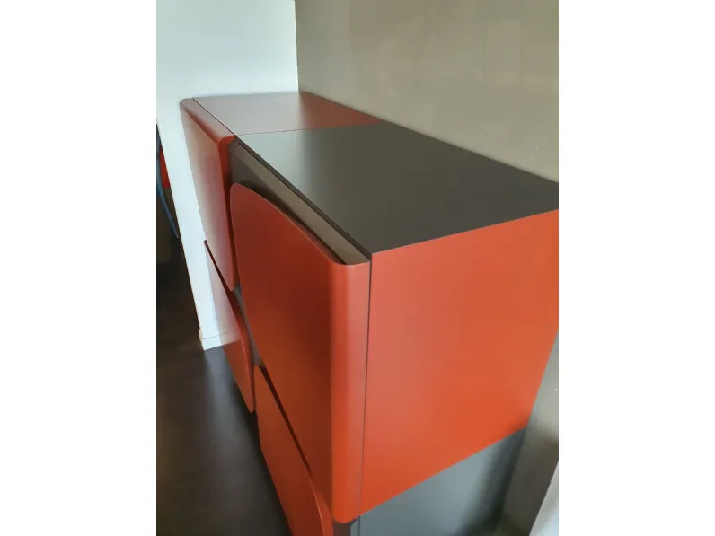 Madia di Ozzio in laccato opaco Trilogy a prezzo Outlet