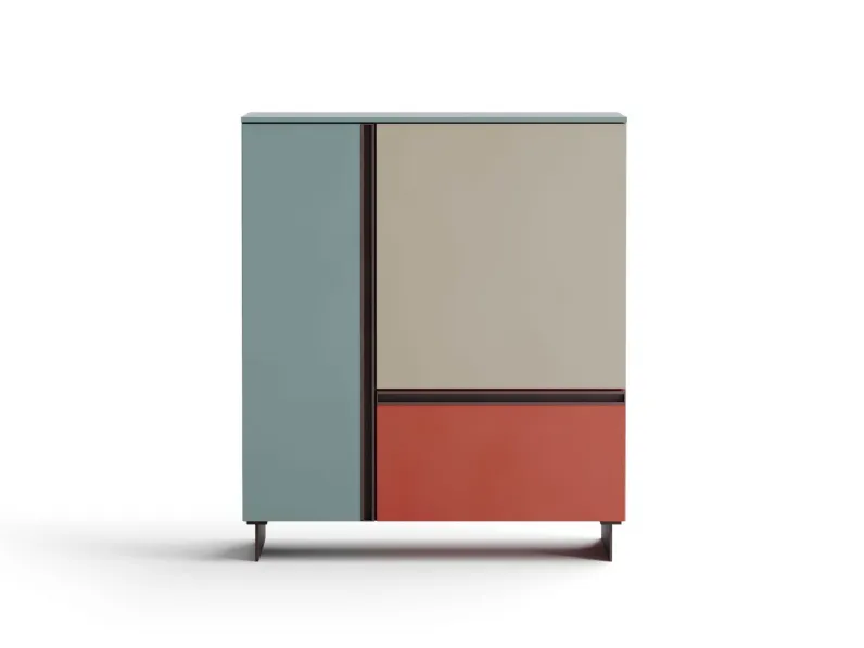 Mobile soggiorno modello Mondrian di Giessegi a PREZZI OUTLET