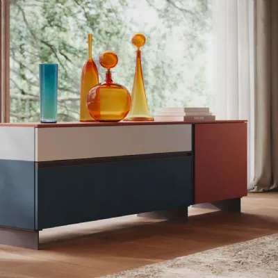 Mobile soggiorno modello Mondrian di Giessegi a PREZZI OUTLET