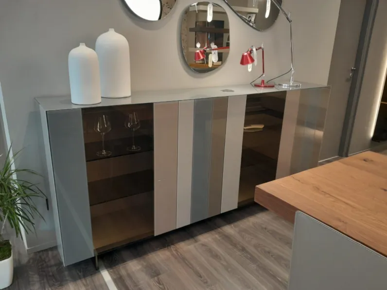 Madia in stile moderno Now di Lago in Offerta Outlet