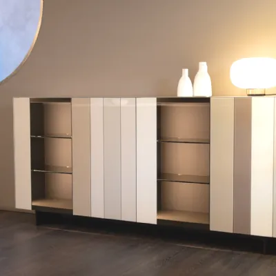Madia di Lago in vetro Now sideboard a prezzo Outlet