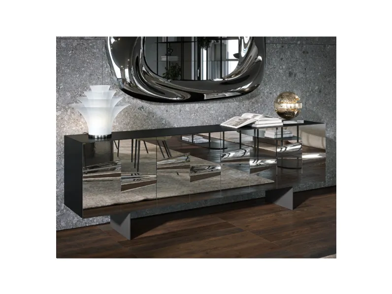 Mobile soggiorno modello Saffira di Tonin casa a prezzo Outlet