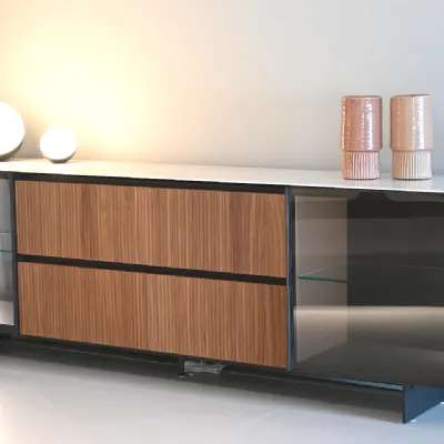 Madia in stile moderno Stripe di Novamobili in Offerta Outlet