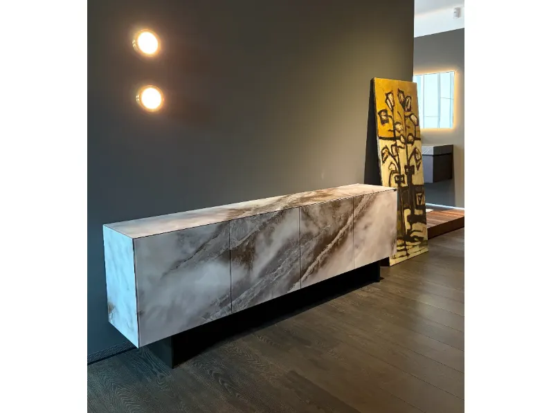 Madia in stile design Xglass di Lago a prezzo Outlet