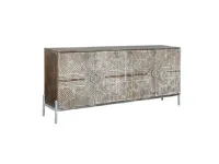 Mobile soggiorno modello Credenza mango 180 decapata di Outlet etnico a PREZZI OUTLET