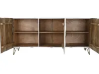 Madia in stile design Credenza mango bianco 160 di Outlet etnico a prezzo Outlet