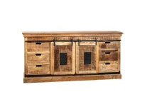 Madia di Outlet etnico in legno Credenza newport 6 css+2 ante in Offerta Outlet