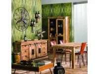 Madia di Outlet etnico in legno Credenza newport 6 css+2 ante in Offerta Outlet