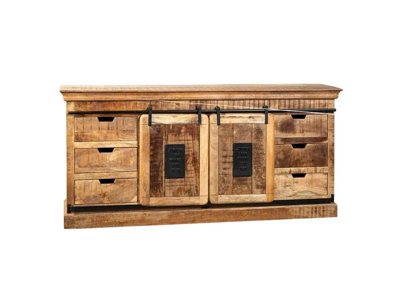 Madia di Outlet etnico in legno Credenza newport 6 css+2 ante in Offerta Outlet